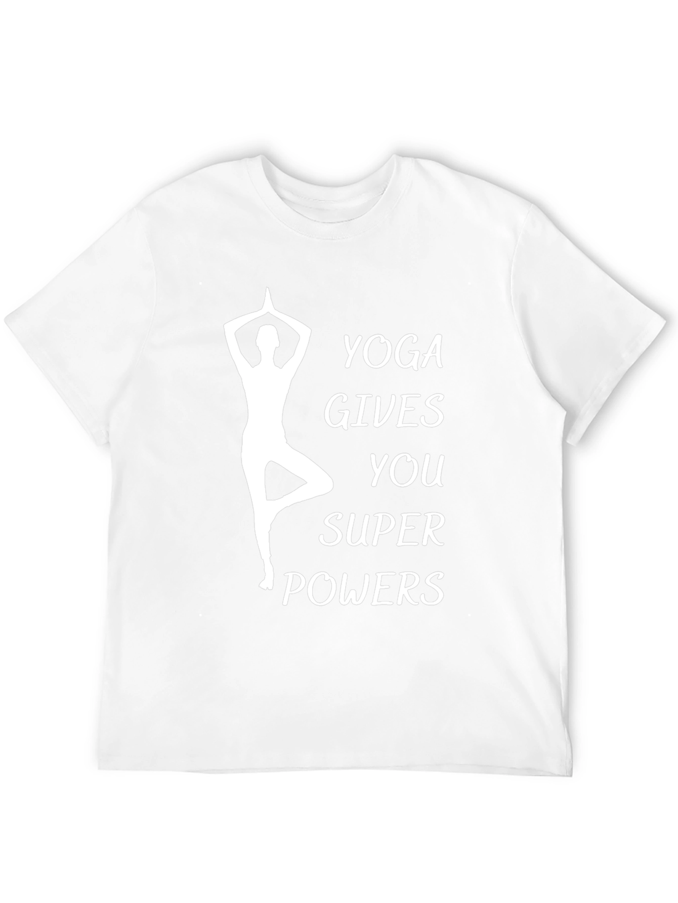 Yoga Gives You Super Powers Black T-Shirt