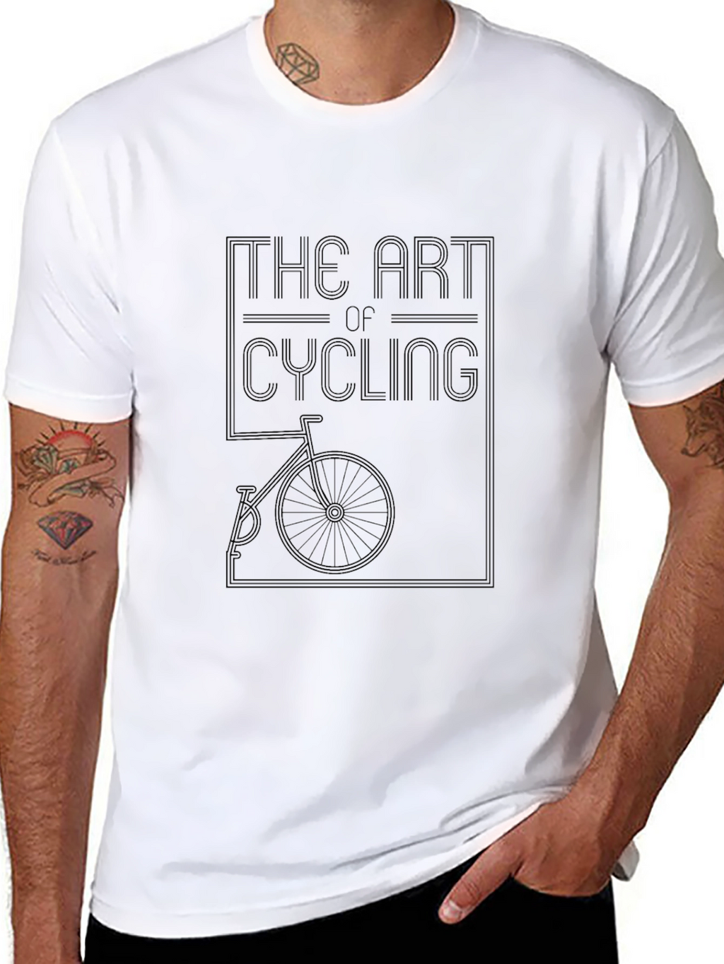 The Art of Cycling Graphic Tee - Black