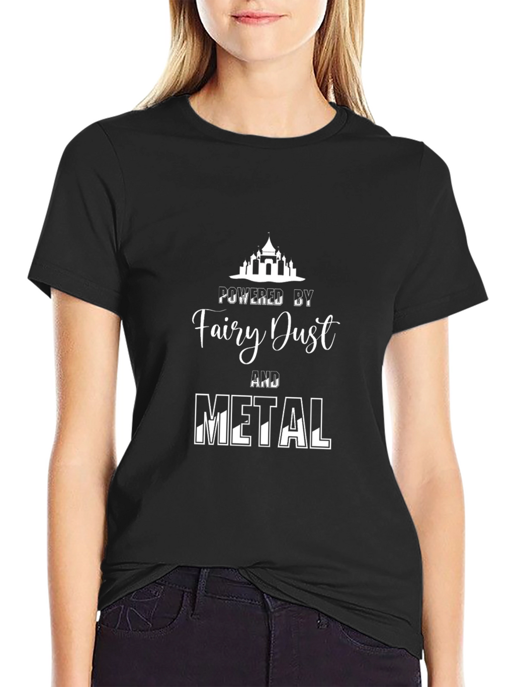 Fairy Dust & Metal Black Graphic T-Shirt