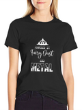 Fairy Dust & Metal Black Graphic T-Shirt