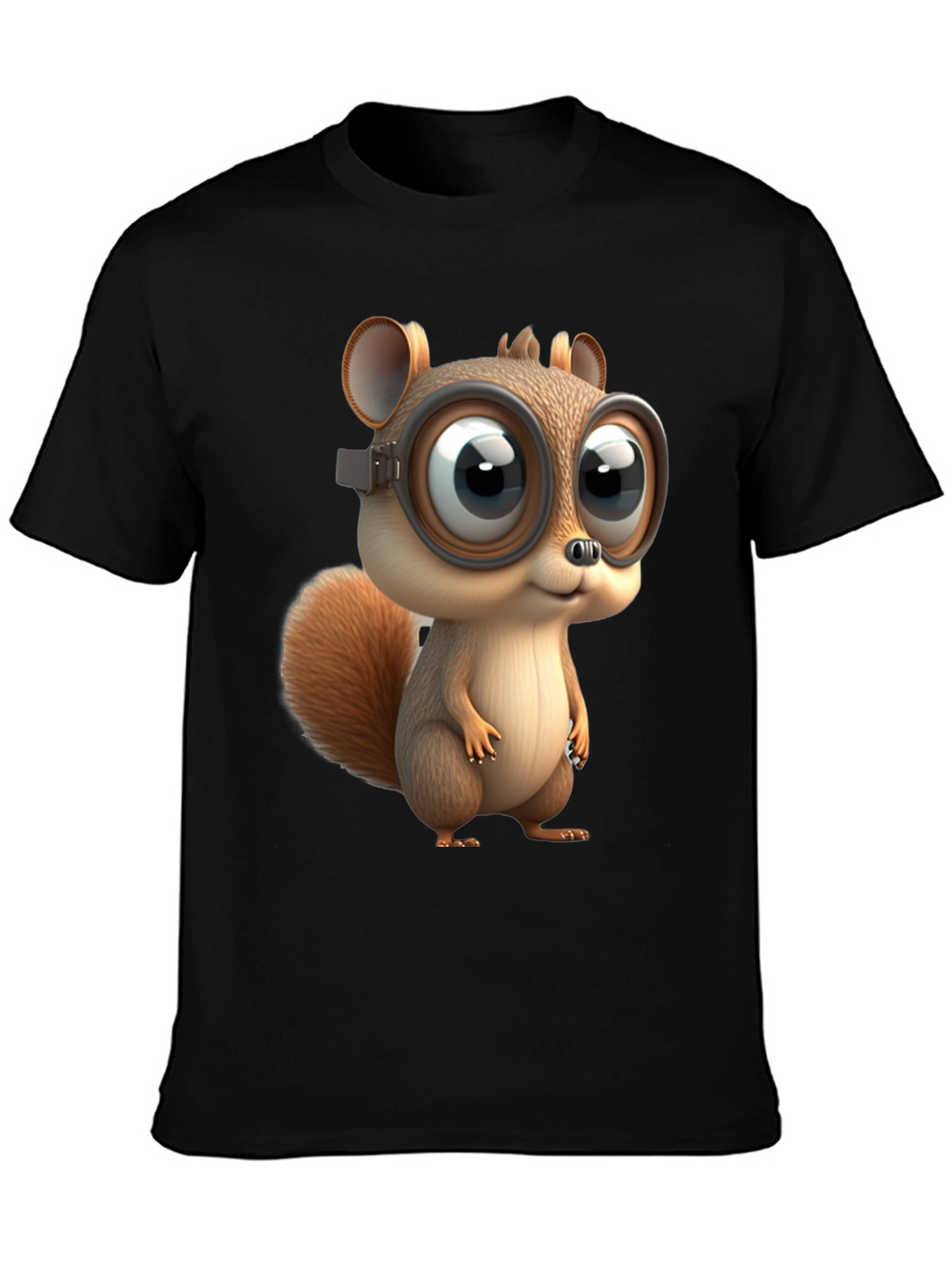 Squirrel in Goggles Graphic T-Shirt