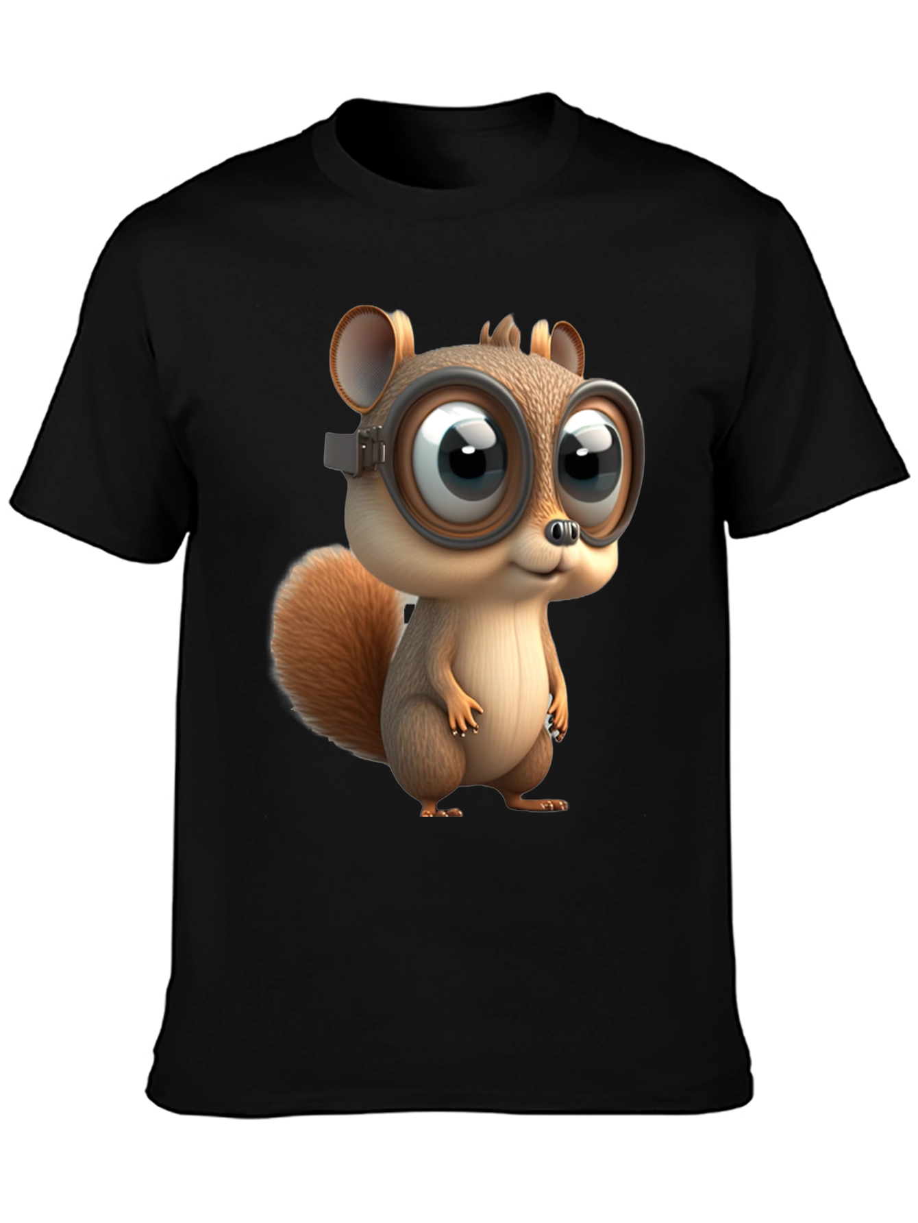 Squirrel in Goggles Graphic T-Shirt