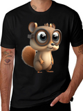 Squirrel in Goggles Graphic T-Shirt