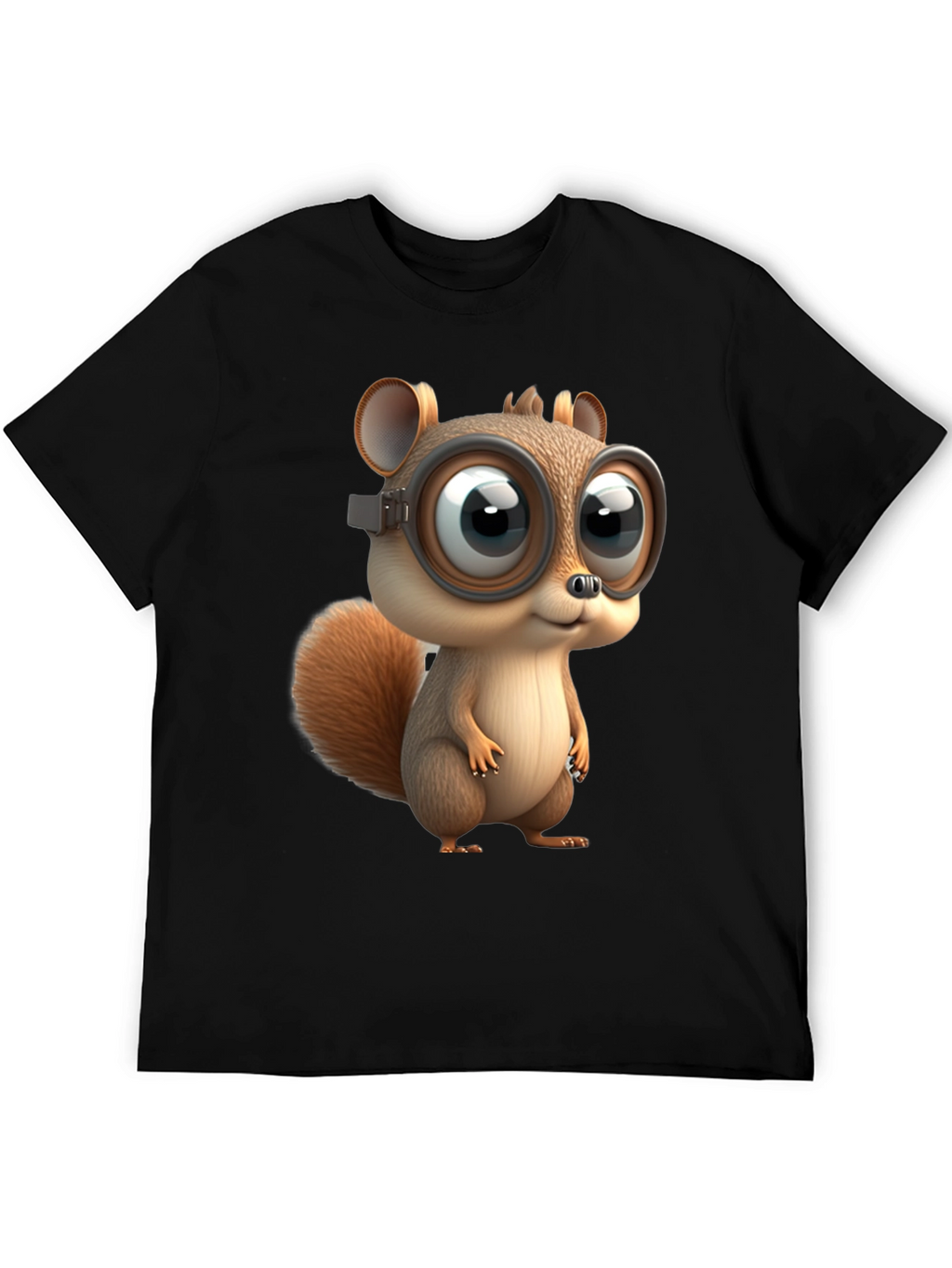 Squirrel in Goggles Graphic T-Shirt