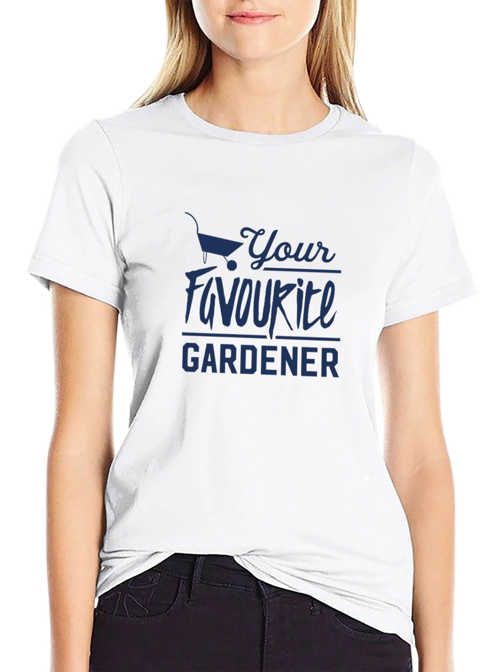 Your Favorite Gardener Black Graphic T-Shirt