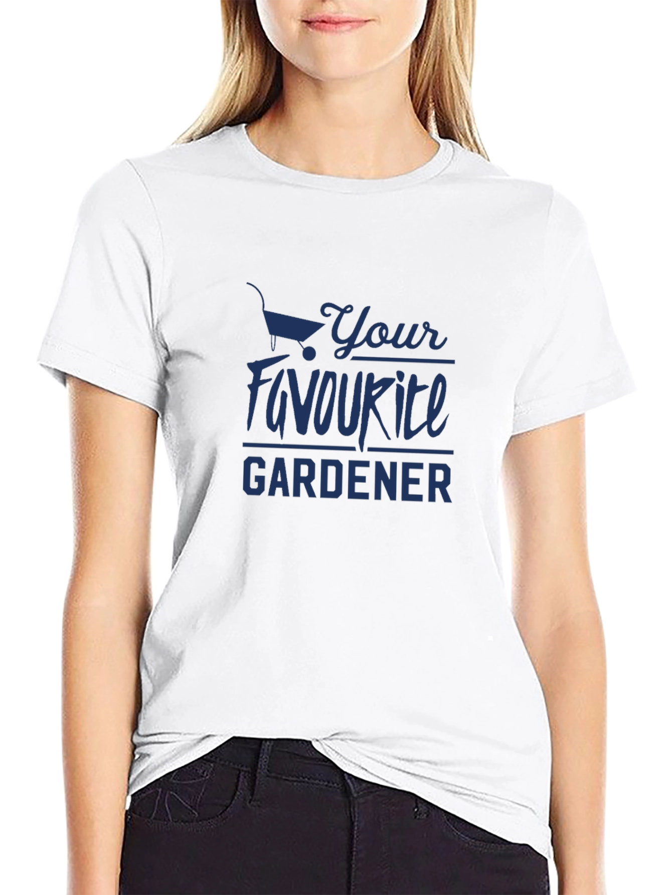 Your Favorite Gardener Black Graphic T-Shirt
