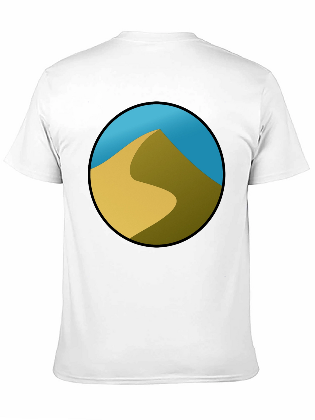 Desert Dune Graphic Black T-Shirt