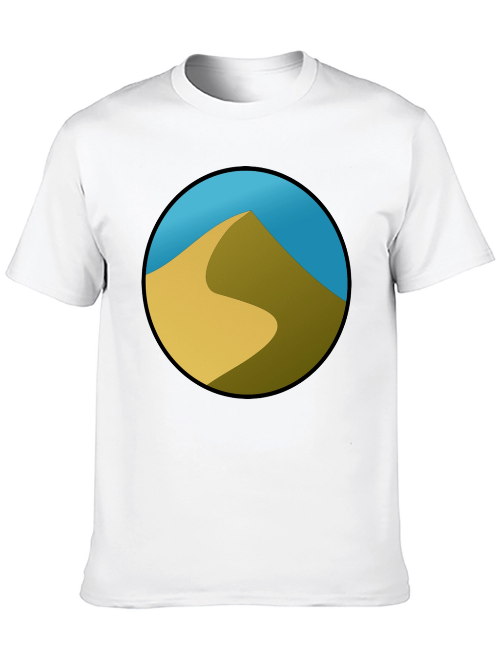 Desert Dune Graphic Black T-Shirt
