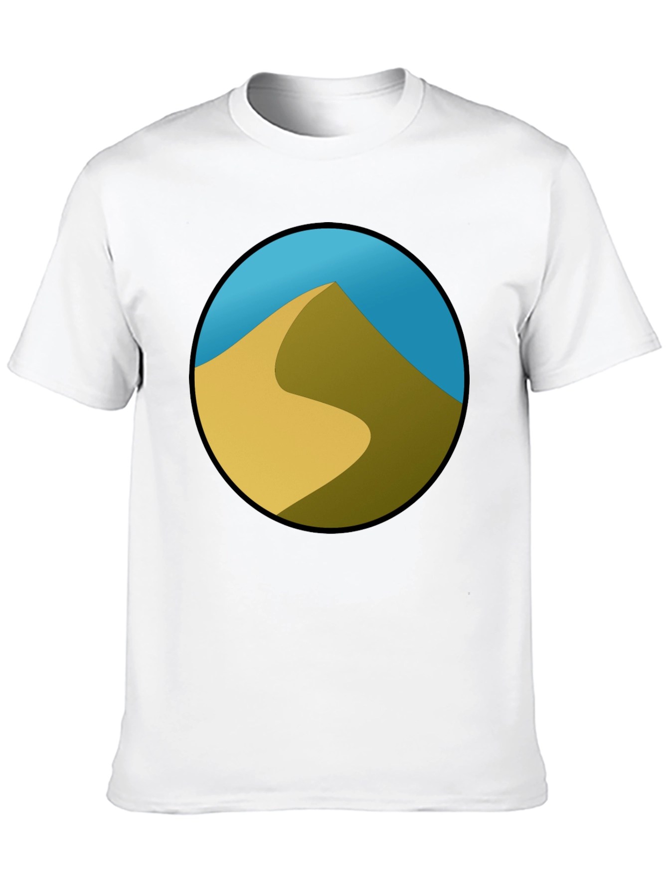 Desert Dune Graphic Black T-Shirt