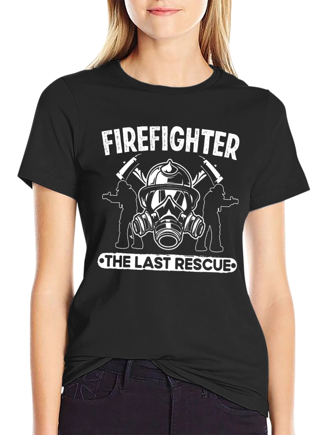 Firefighter Last Rescue Graphic Tee