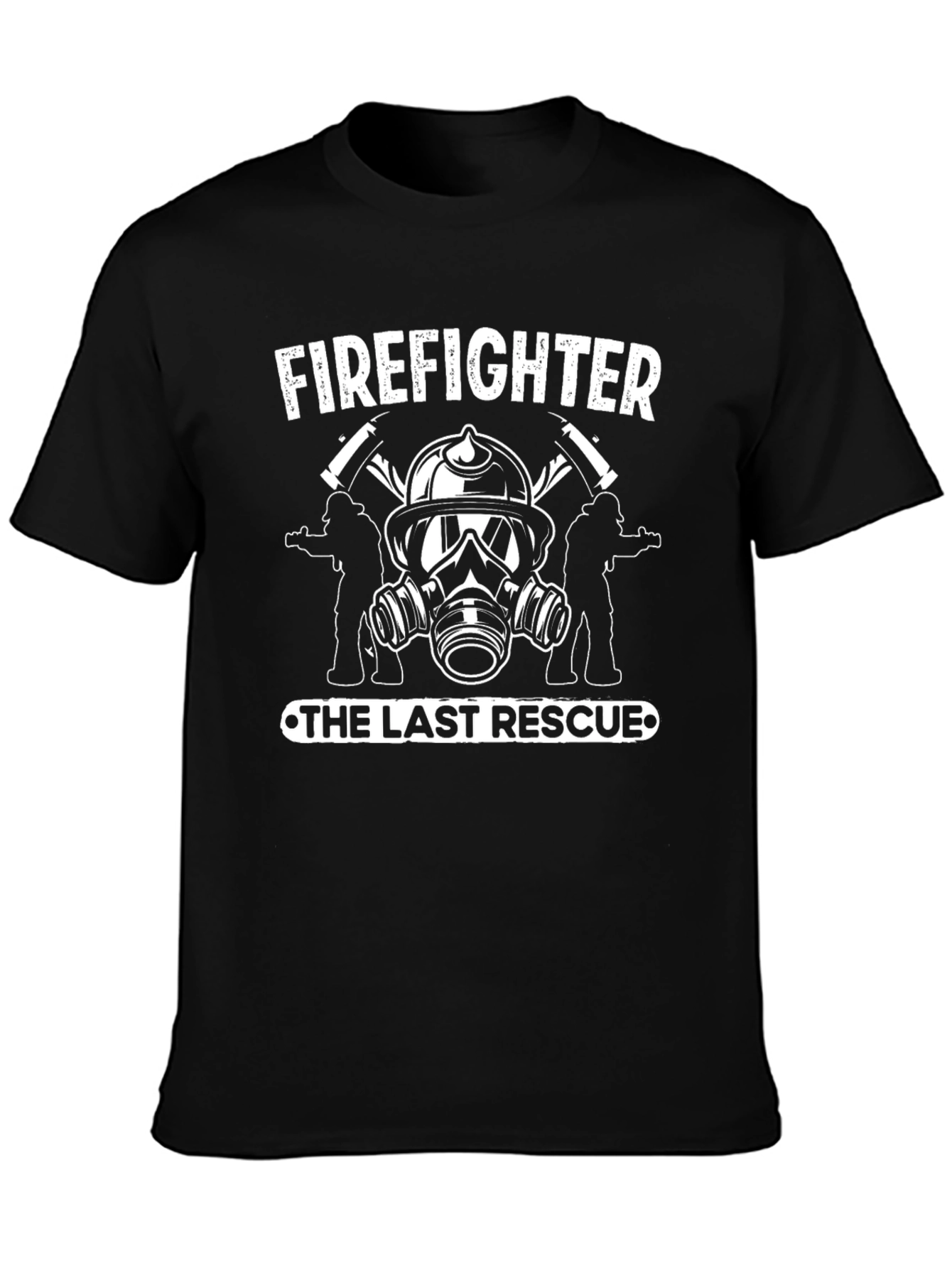 Firefighter Last Rescue Graphic Tee