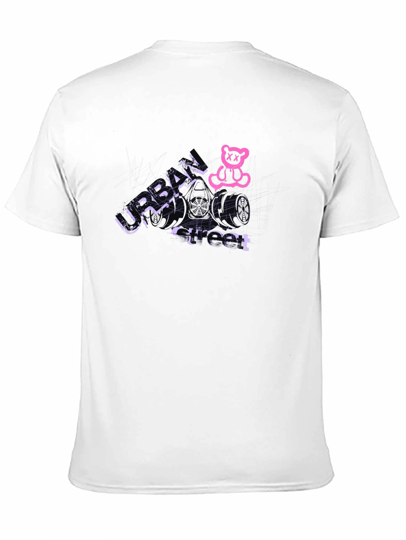 Urban Street Black Graphic Tee
