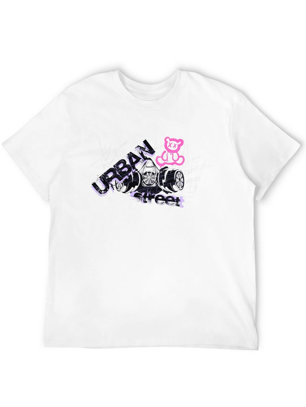 Urban Street Black Graphic Tee