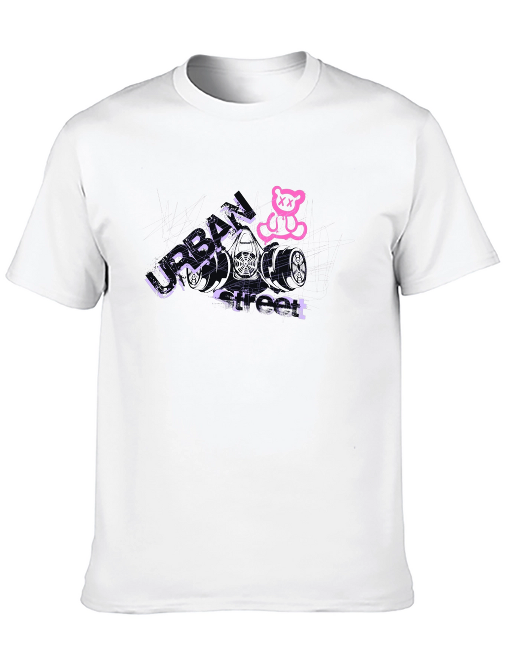 Urban Street Black Graphic Tee