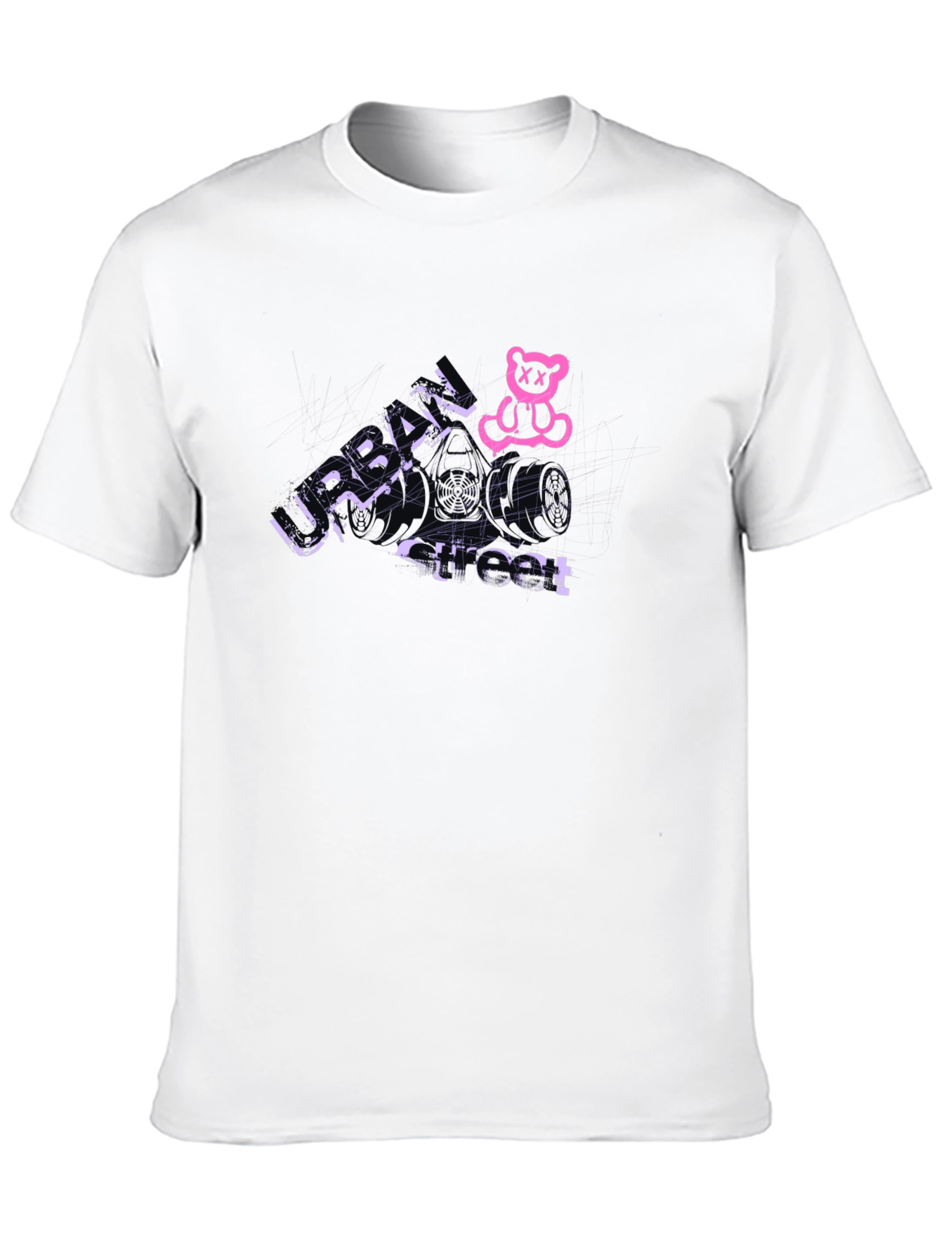 Urban Street Black Graphic Tee