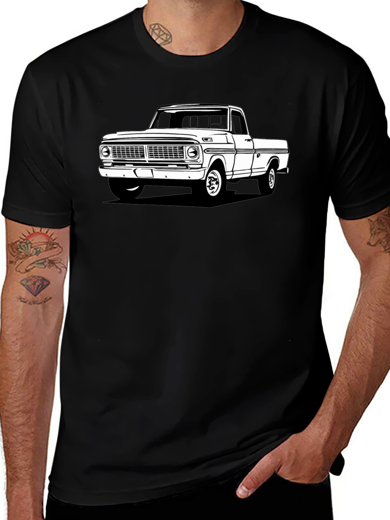 Classic Truck Graphic Tee - Black
