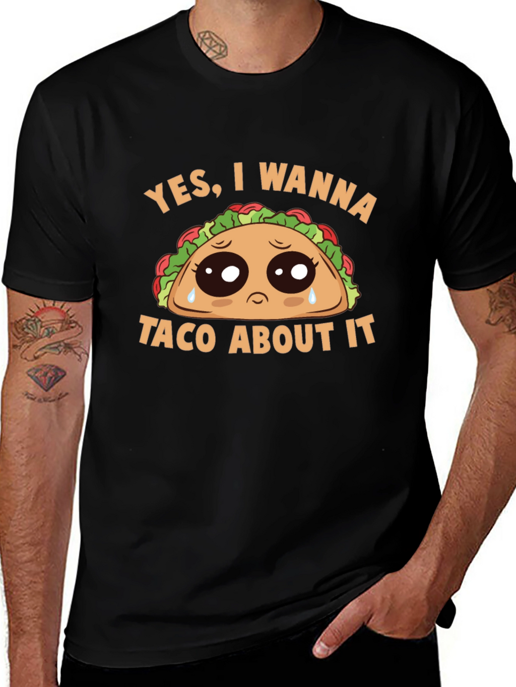 Sad Taco Graphic Tee - Wanna Taco About It?