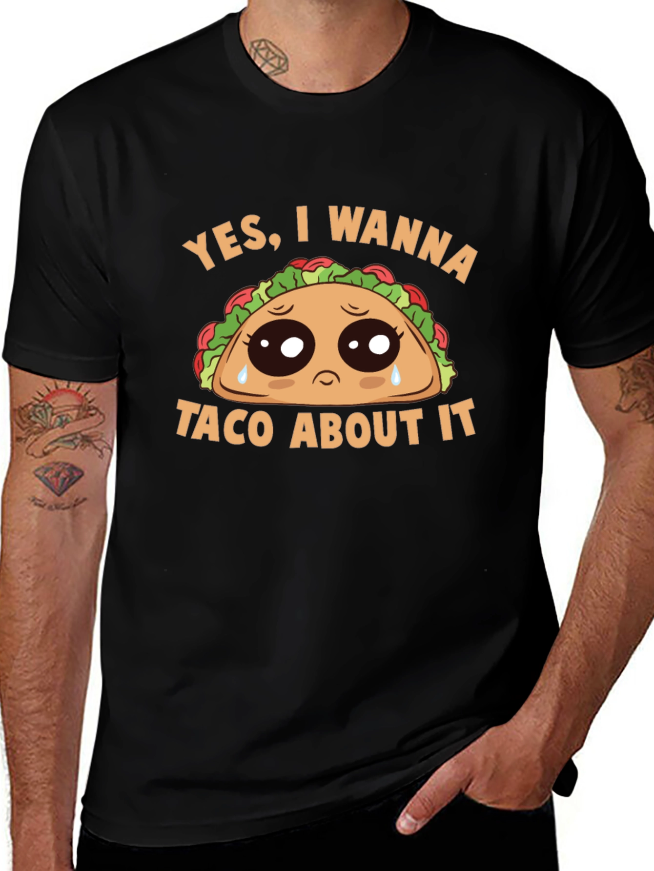 Sad Taco Graphic Tee - Wanna Taco About It?