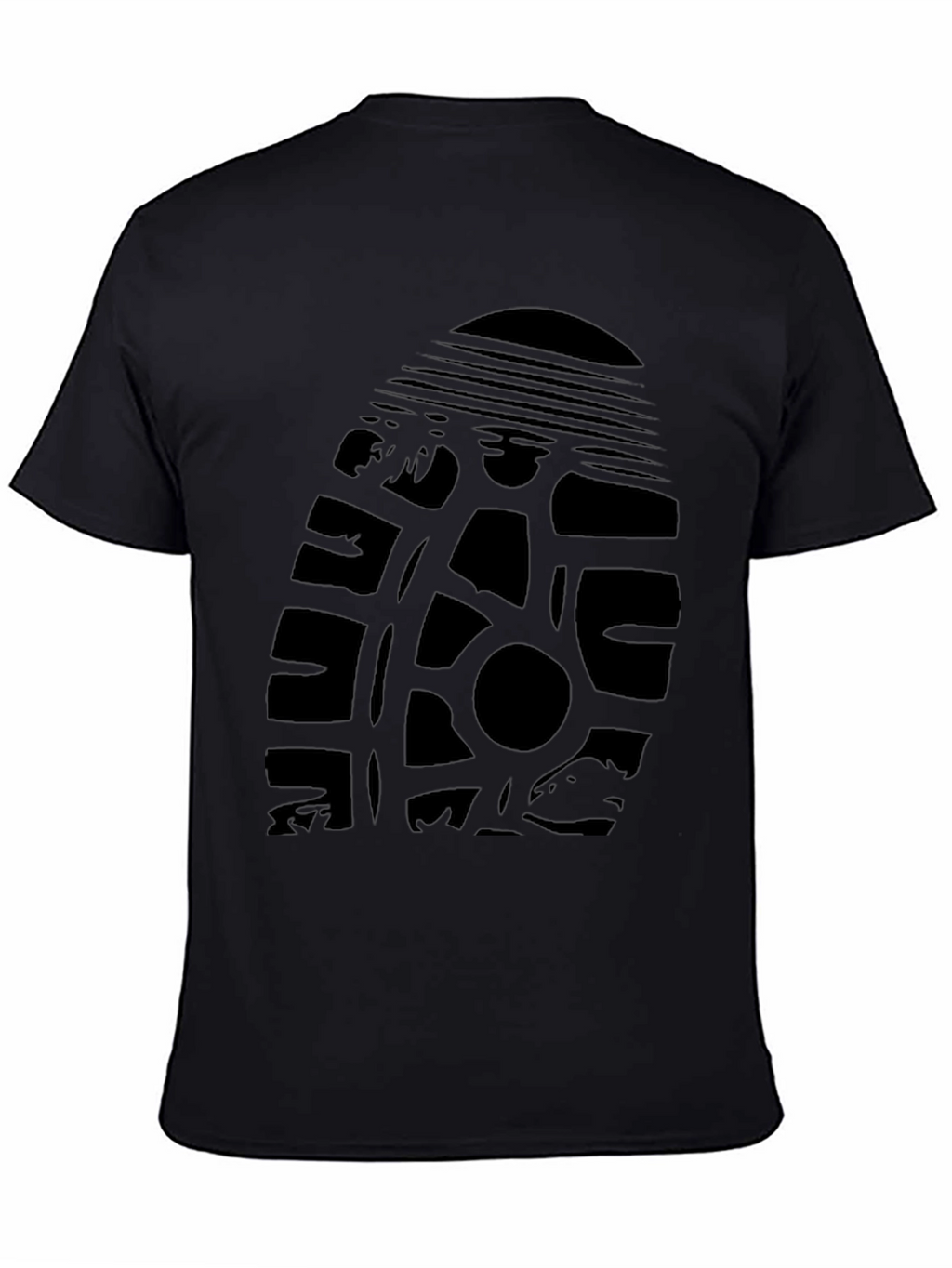 Graphic Print Tee - Tire Track Design