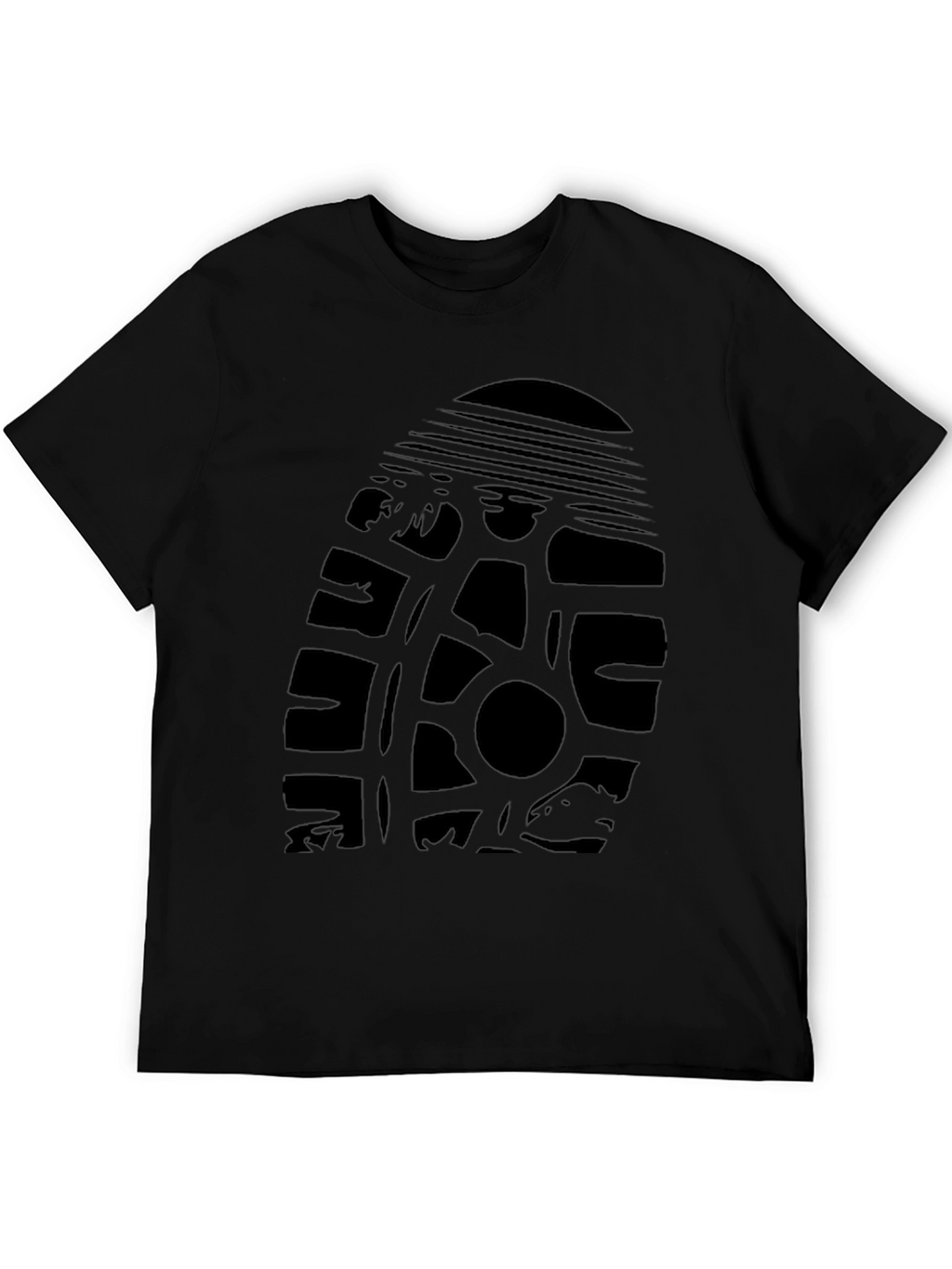 Graphic Print Tee - Tire Track Design