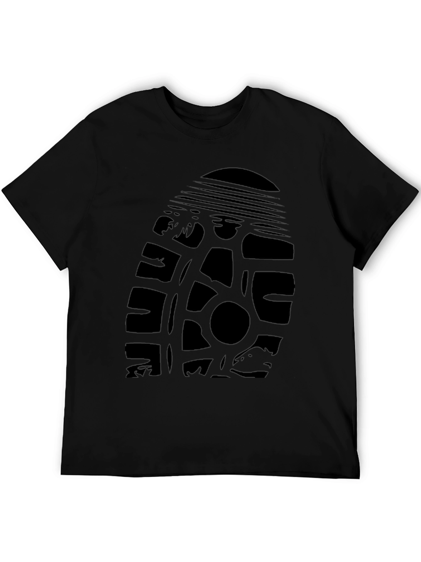 Graphic Print Tee - Tire Track Design