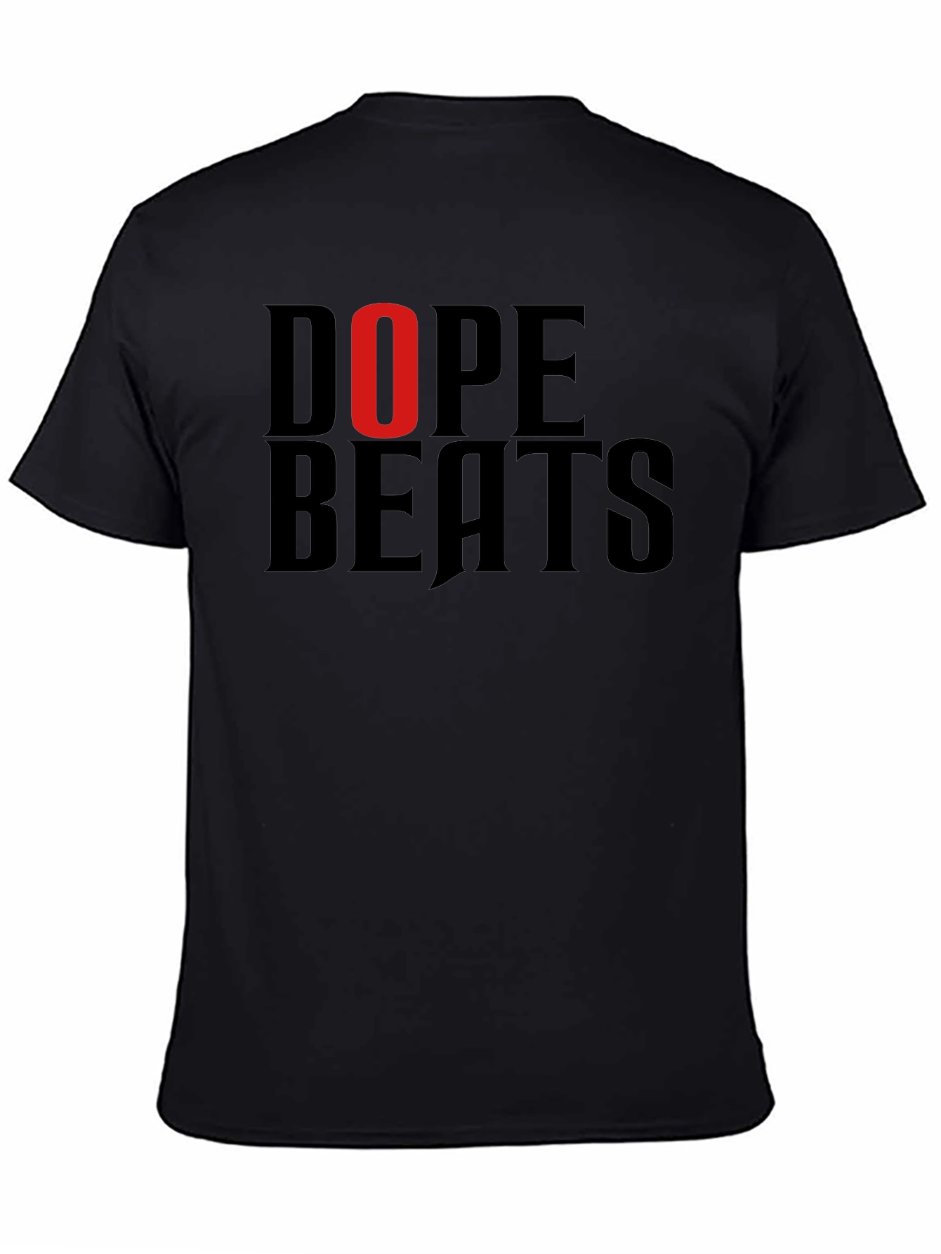 Dope Beats Graphic Tee - Mens Black Cotton T-Shirt