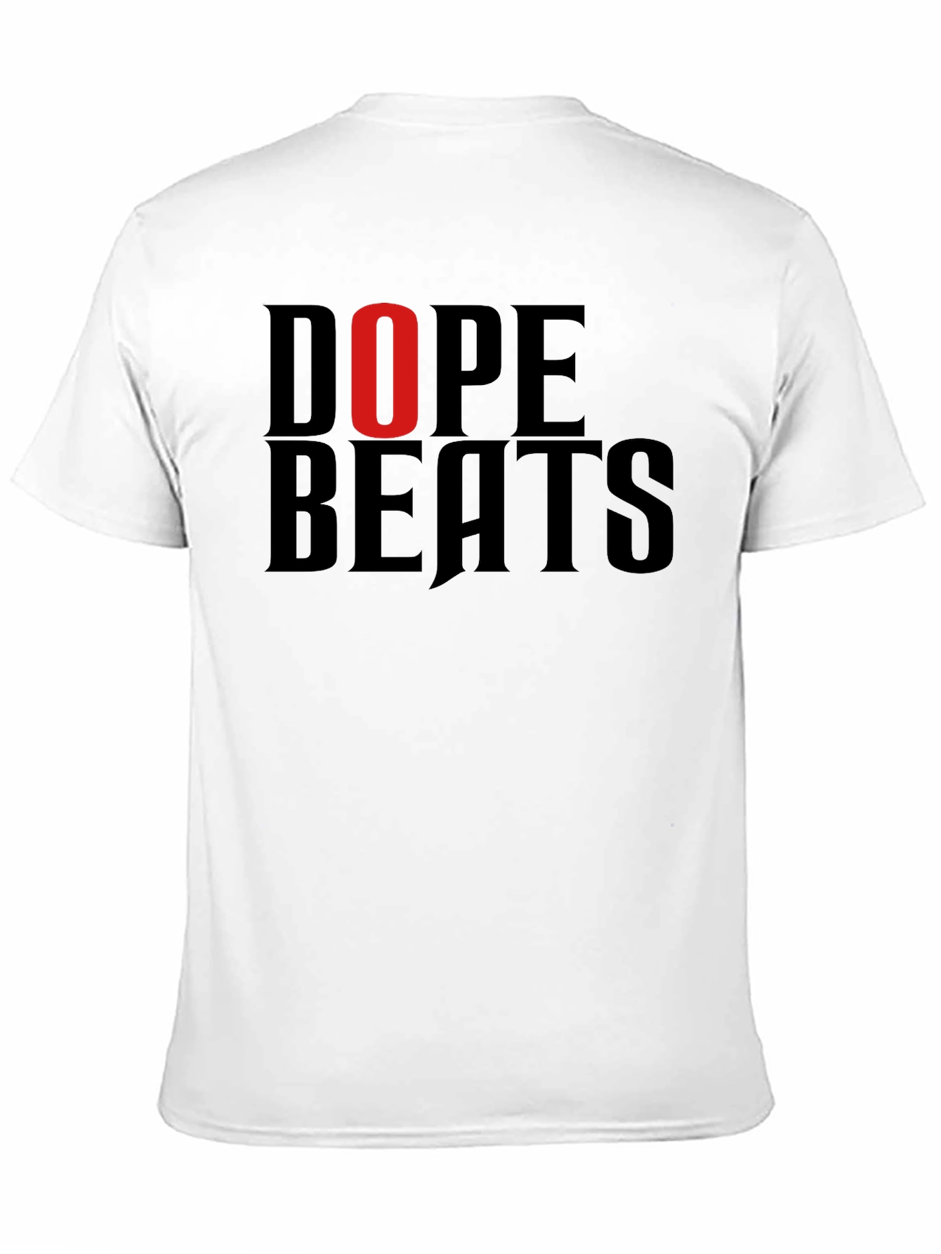 Dope Beats Graphic Tee - Mens Black Cotton T-Shirt