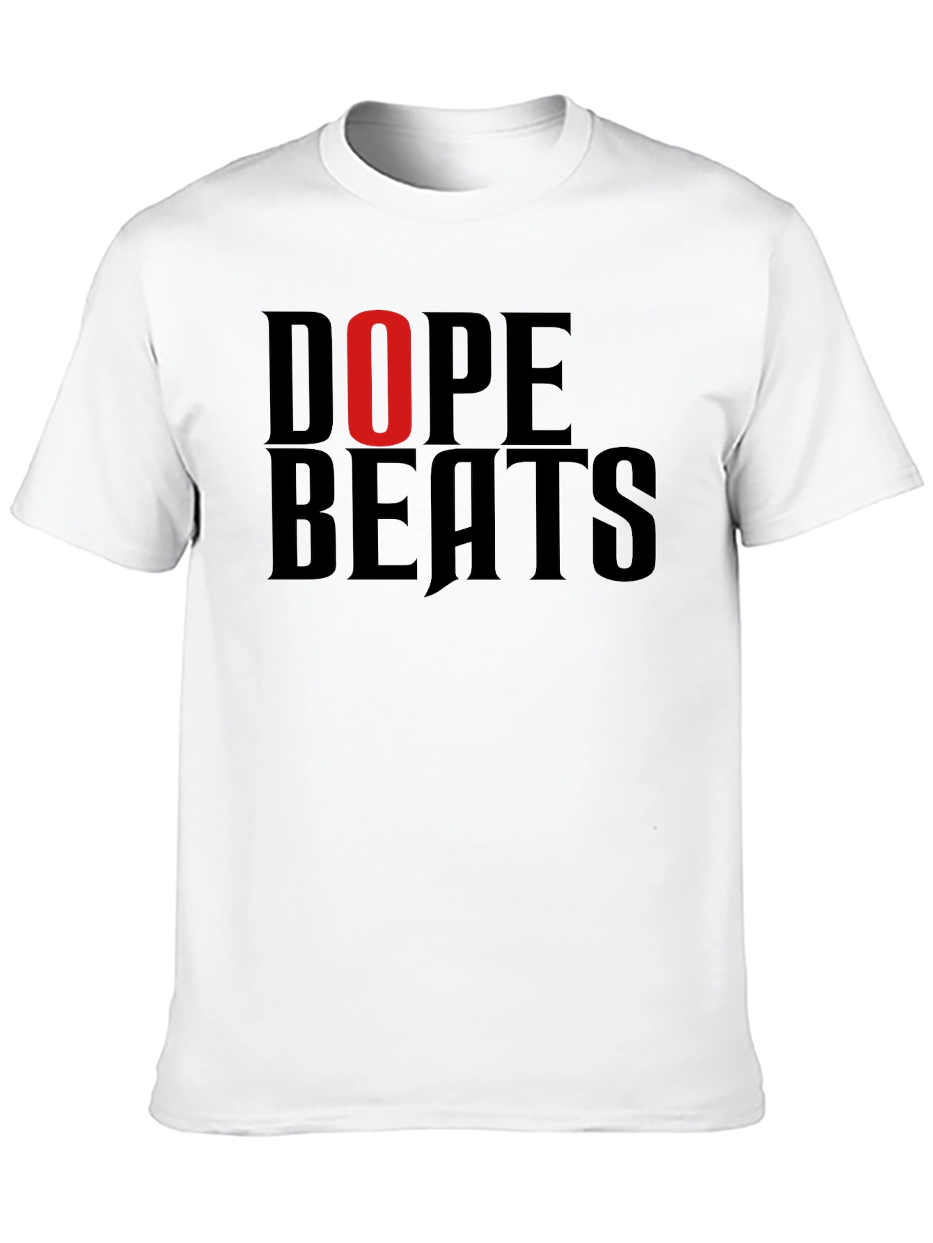 Dope Beats Graphic Tee - Mens Black Cotton T-Shirt