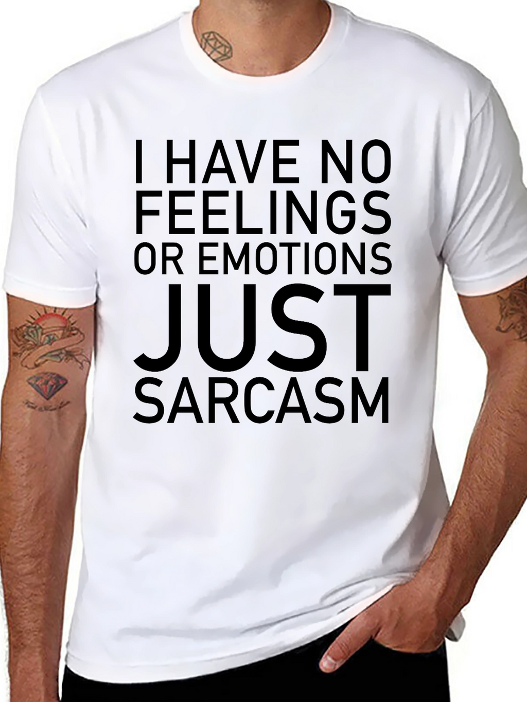 Sarcasm T-Shirt - No Feelings Just Wit