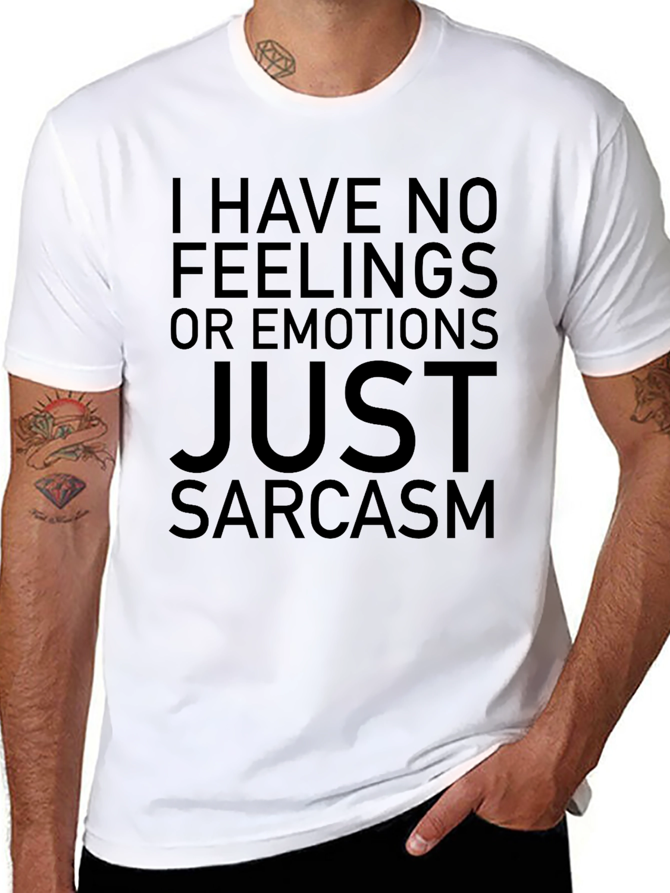 Sarcasm T-Shirt - No Feelings Just Wit