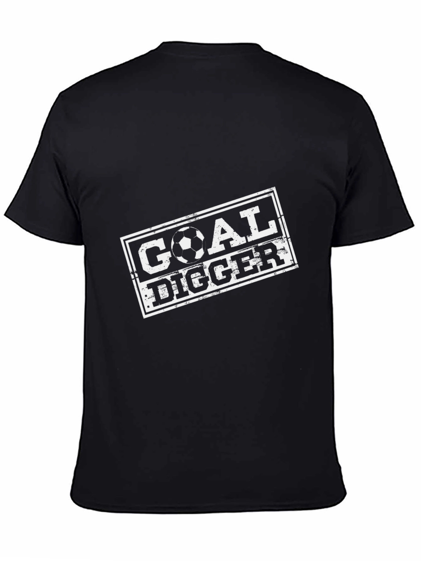 Goal Digger Soccer T-Shirt - Black Graphic Tee