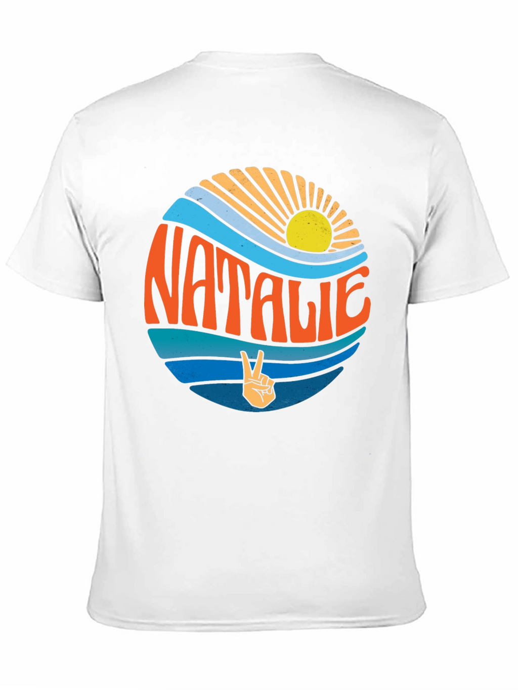 Natalie Retro Surf Style Graphic Tee
