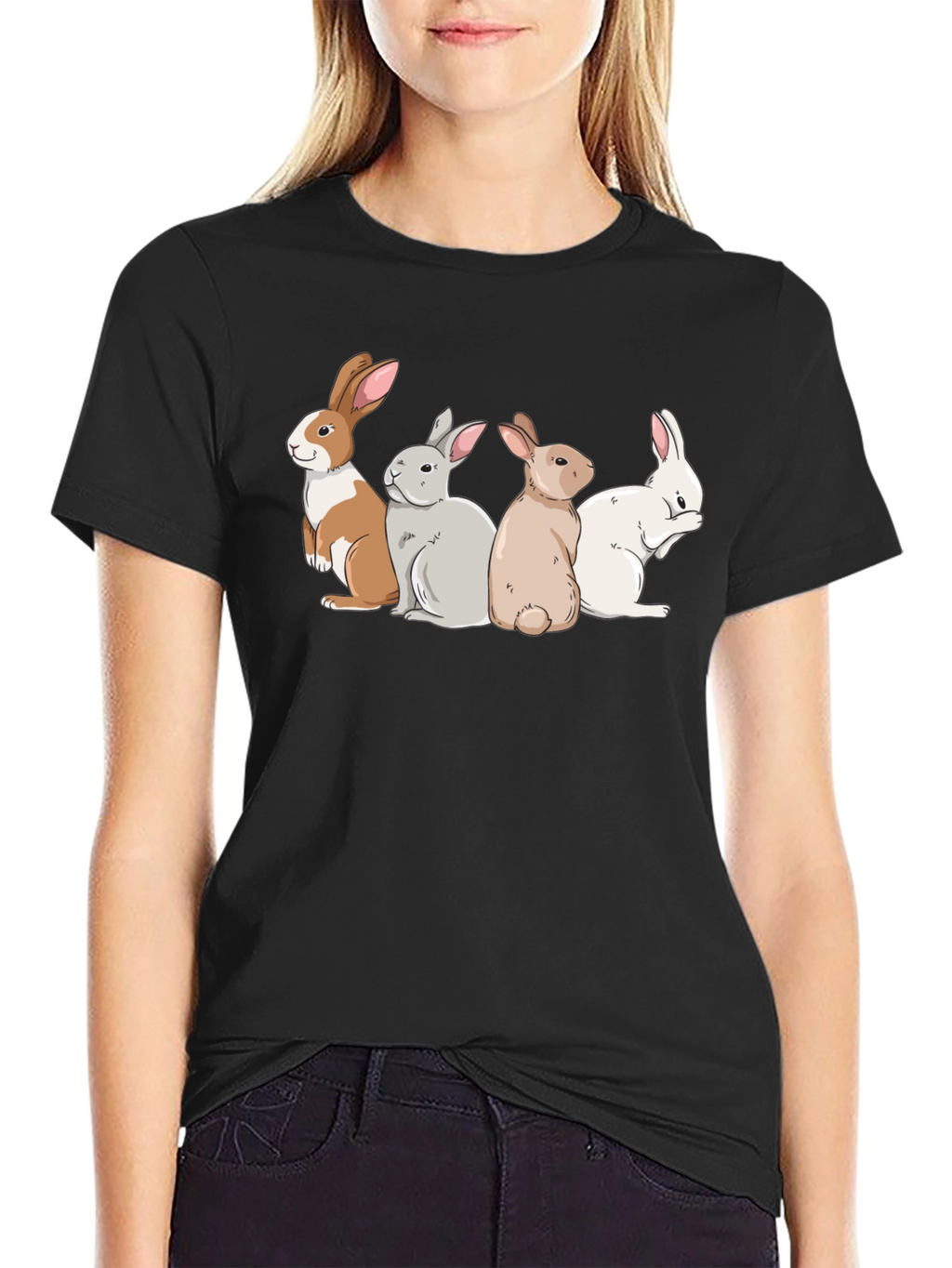 Bunny Squad Graphic Tee - Soft Cotton T-Shirt
