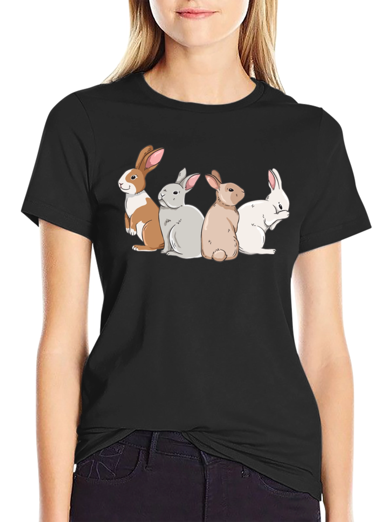 Bunny Squad Graphic Tee - Soft Cotton T-Shirt