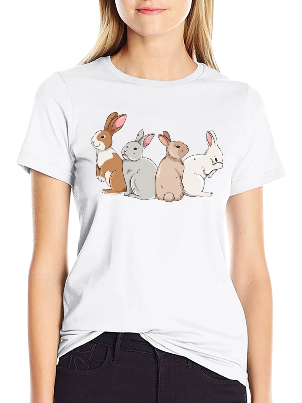 Bunny Squad Graphic Tee - Soft Cotton T-Shirt