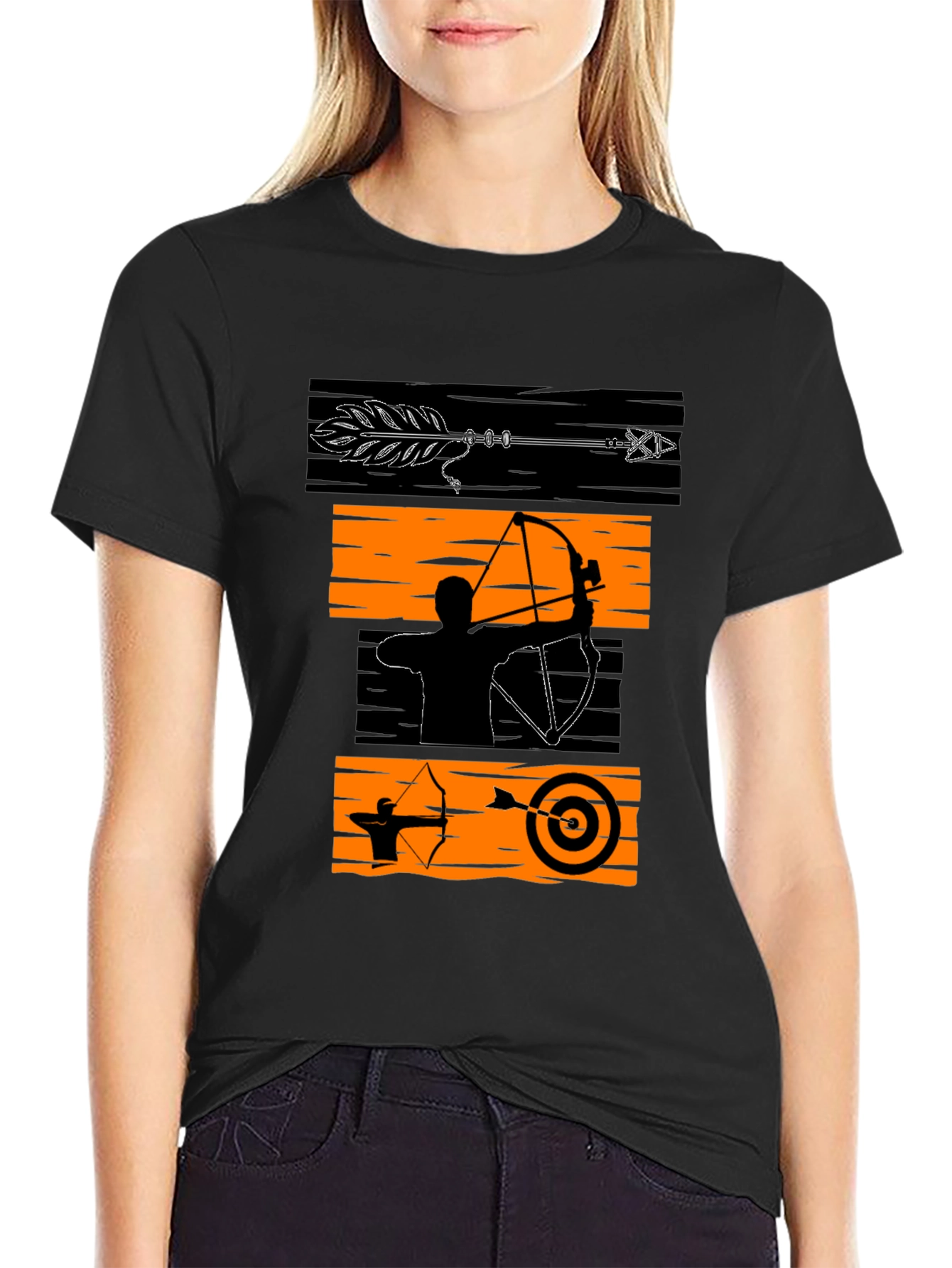 Archery Graphic Tee - Bow and Arrow Design T-Shirt