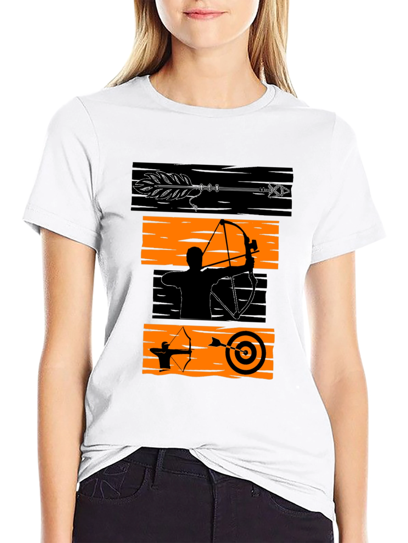 Archery Graphic Tee - Bow and Arrow Design T-Shirt