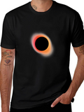 Black Hole Graphic Tee - Cosmic Style