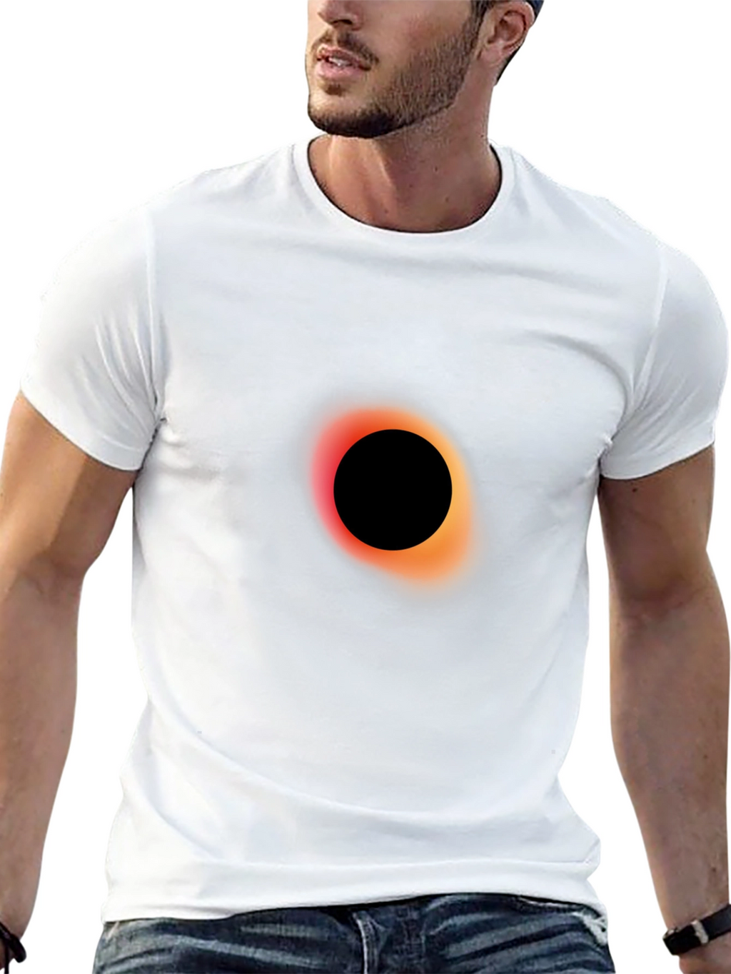 Black Hole Graphic Tee - Cosmic Style
