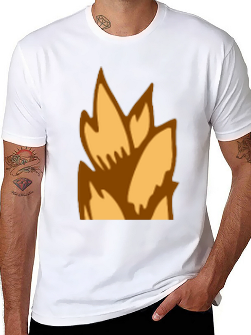 Flame Graphic Black T-Shirt - Casual Style