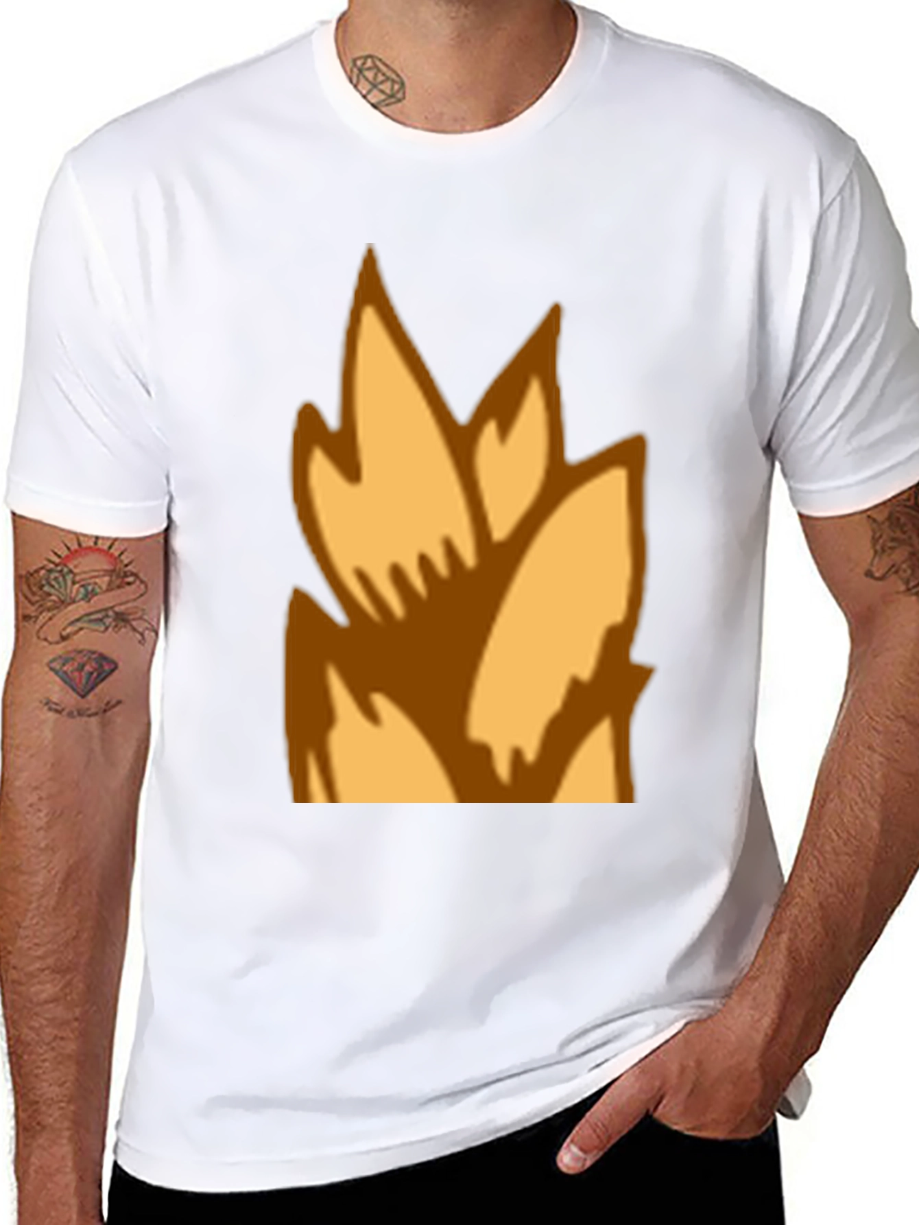 Flame Graphic Black T-Shirt - Casual Style