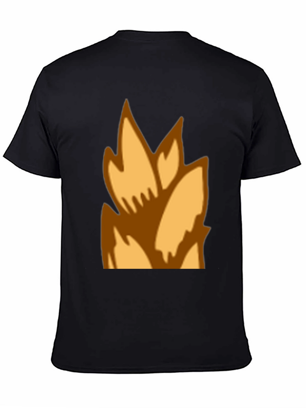 Flame Graphic Black T-Shirt - Casual Style