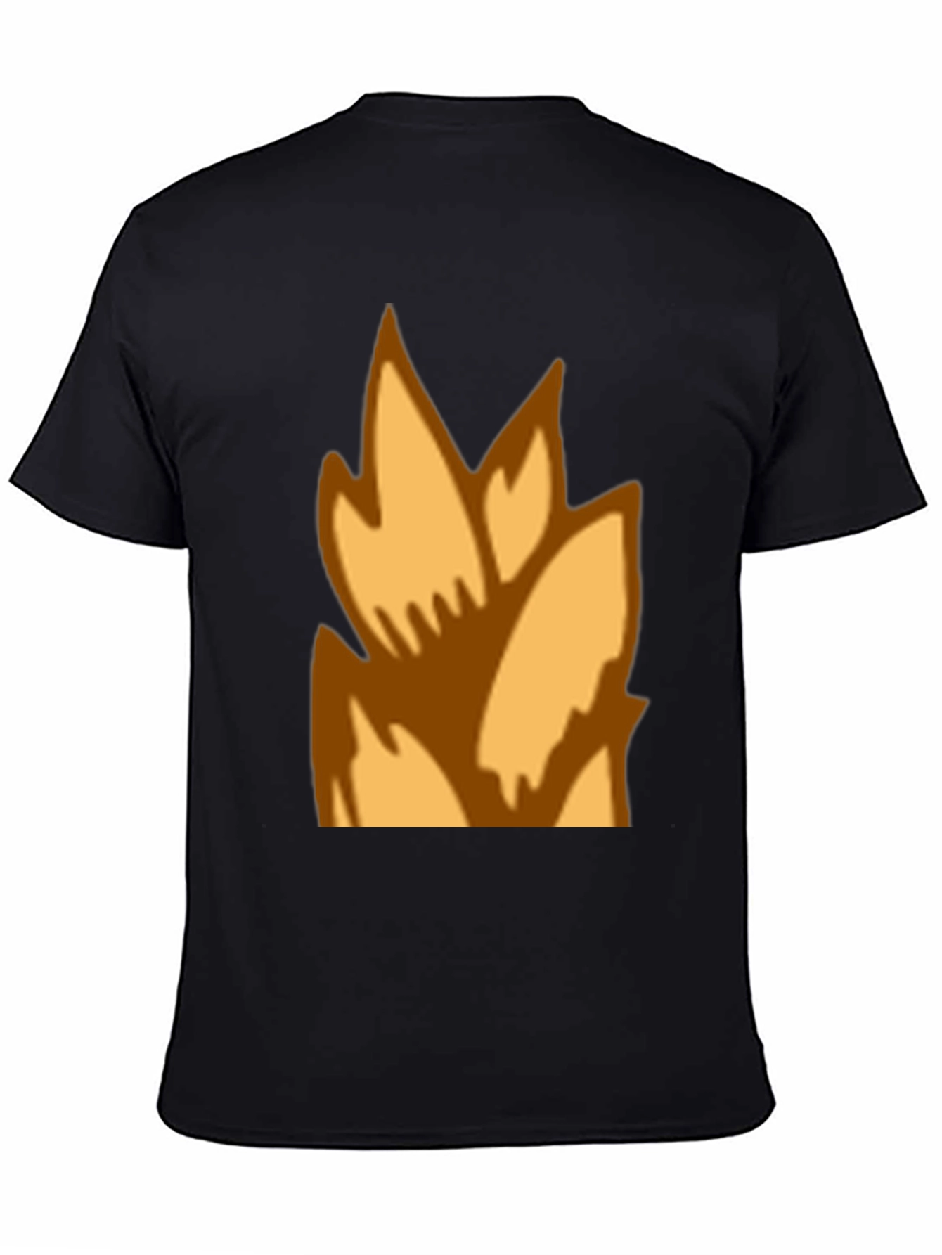 Flame Graphic Black T-Shirt - Casual Style