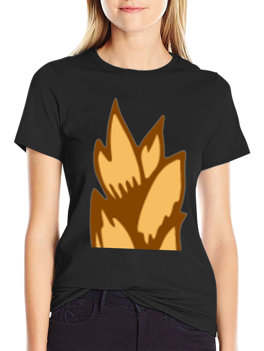 Flame Graphic Black T-Shirt - Casual Style