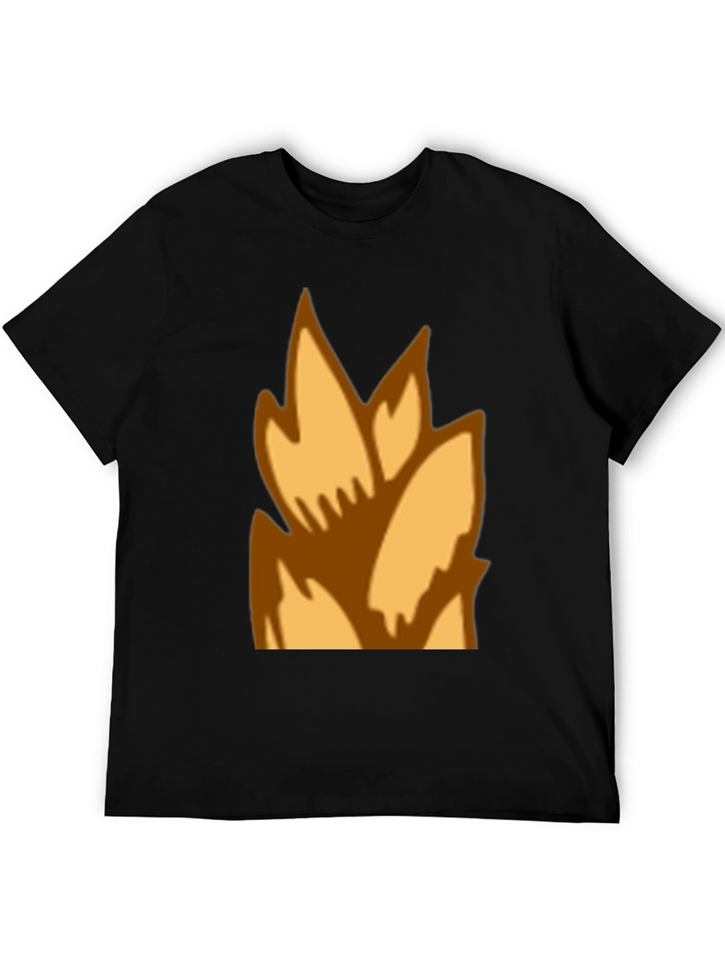 Flame Graphic Black T-Shirt - Casual Style