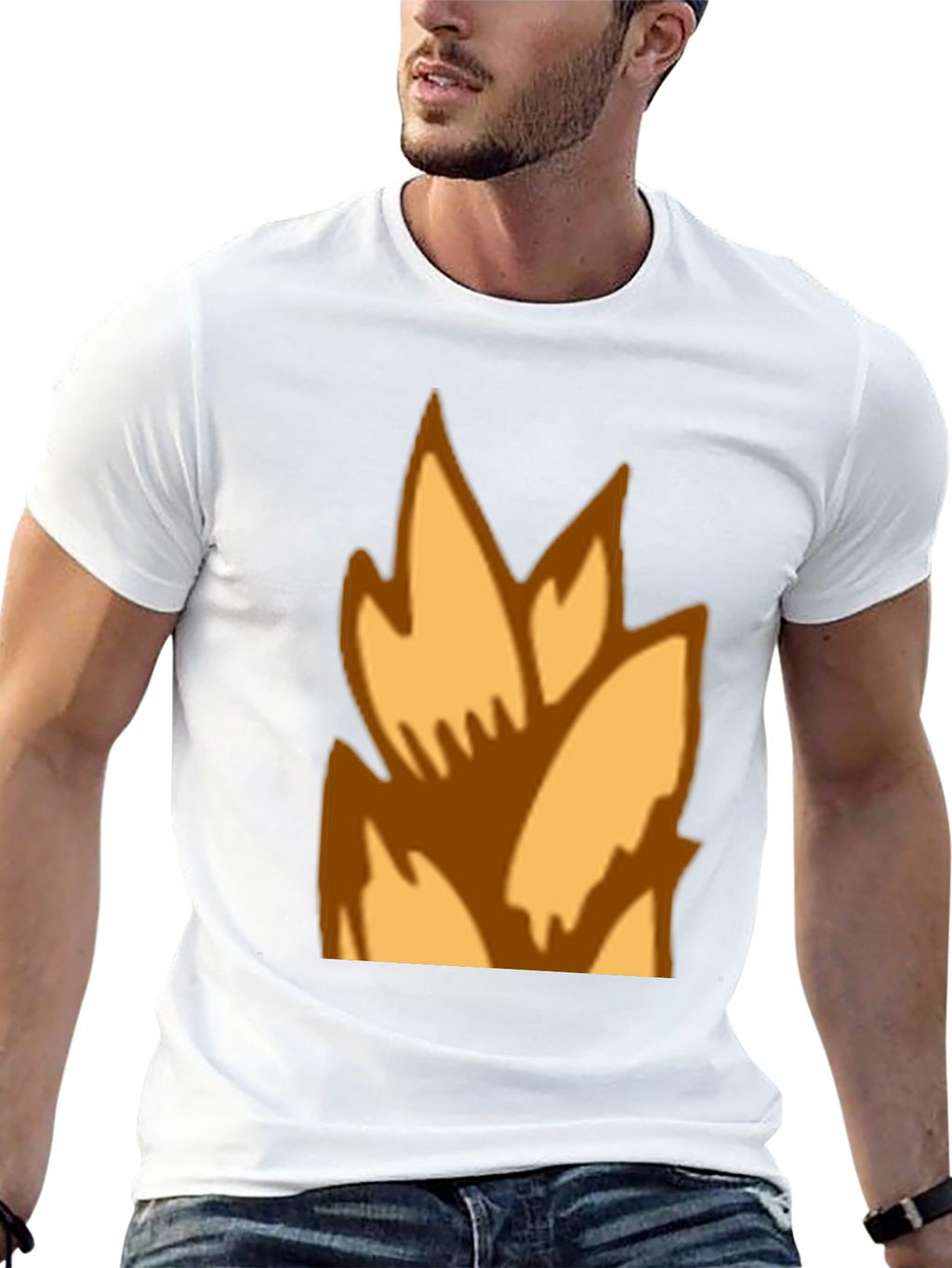 Flame Graphic Black T-Shirt - Casual Style