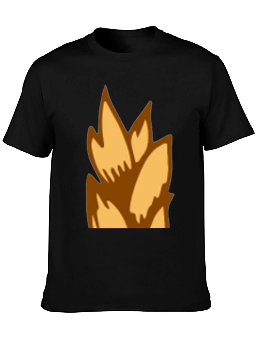 Flame Graphic Black T-Shirt - Casual Style