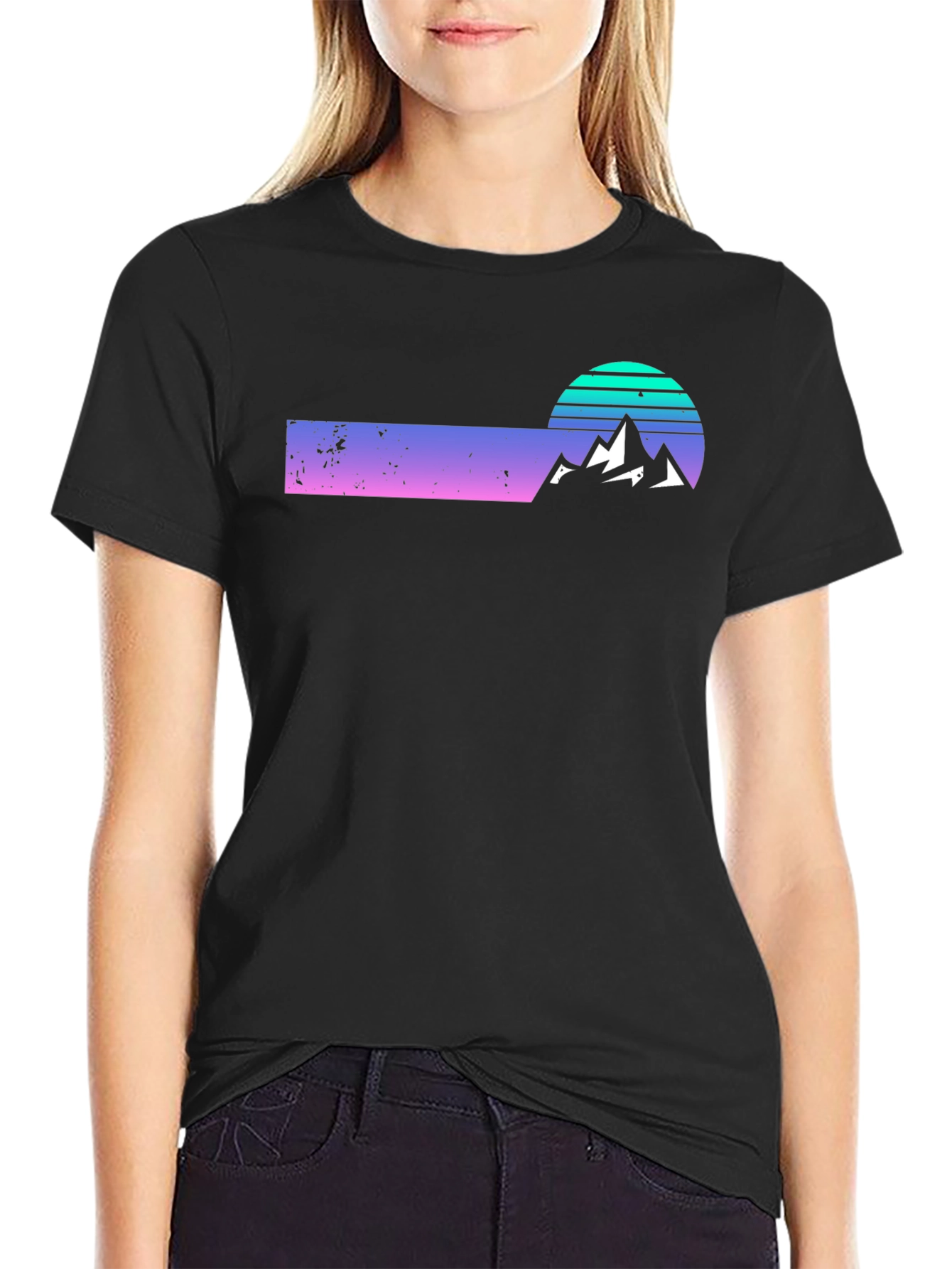 Retro Sunset Mountain Tee