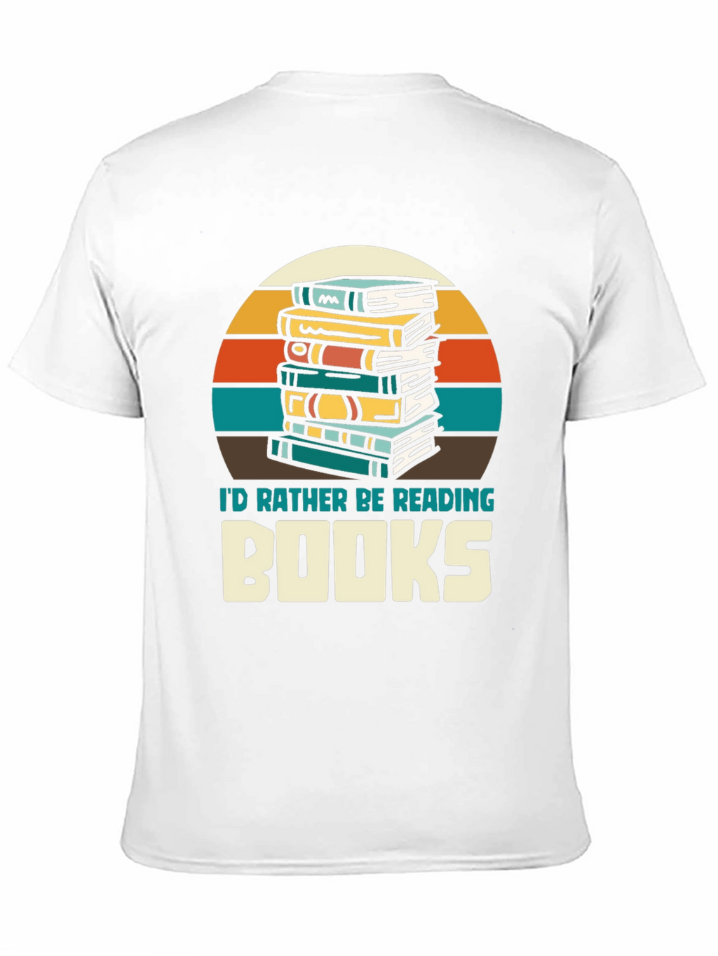 Retro Reading T-Shirt - Id Rather Be Reading Books