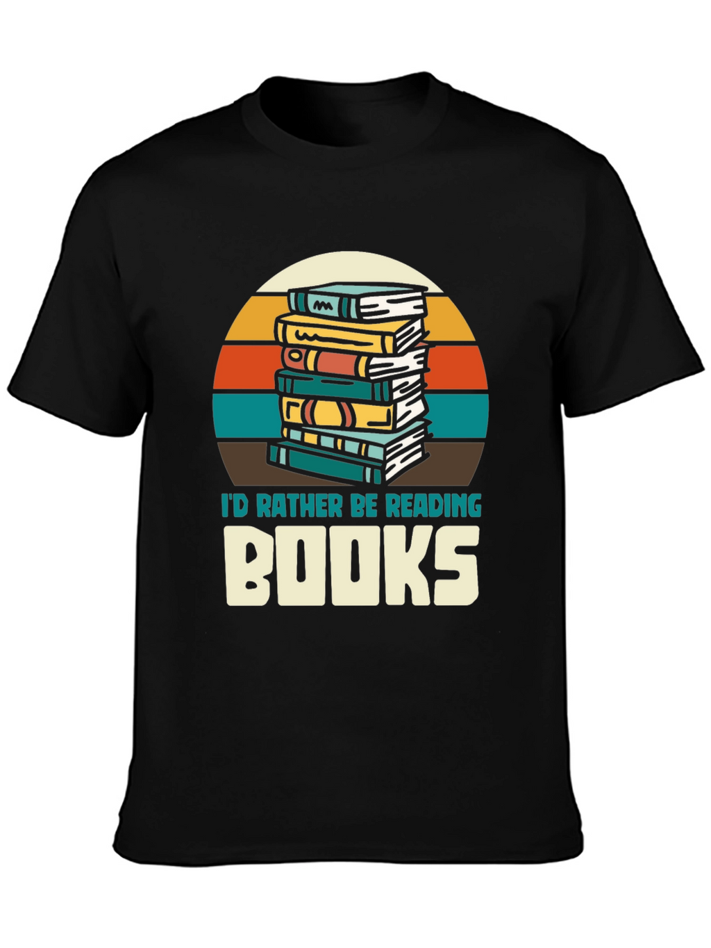 Retro Reading T-Shirt - Id Rather Be Reading Books